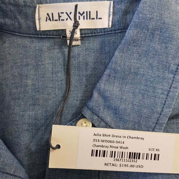 Alex Mill Chambray Shirt Dress XS - Picture 5 of 8
